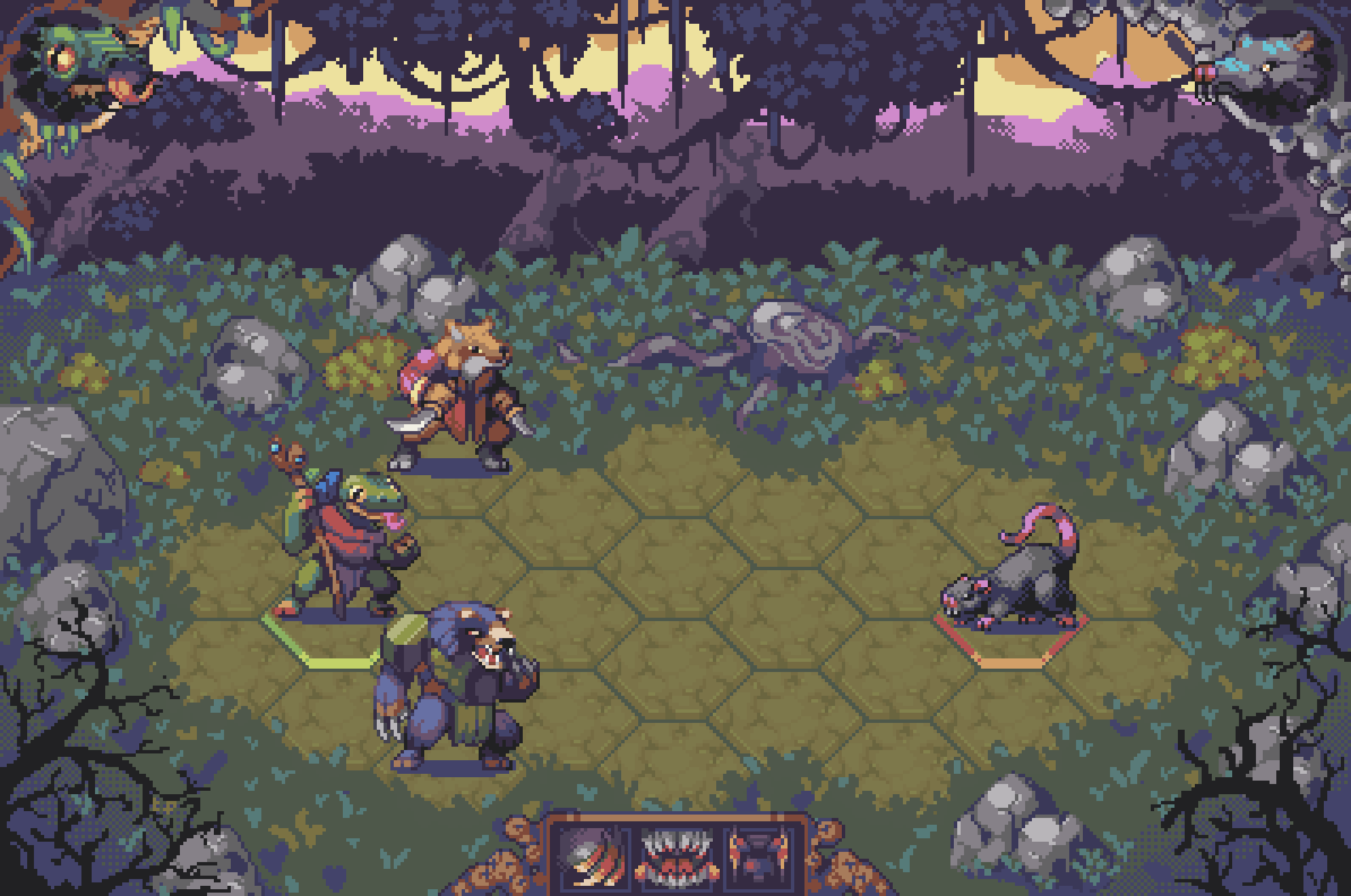 Strategy game battle mockup