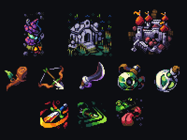 Locations, items and abilities from Mythical Whalers